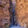 A 50-foot waterfall in Slit Canyon