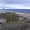 View of Eagle, Colorado from Abrams Ridge. Castle peak in the background.