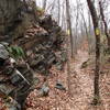 Wildcat Ridge Trail follows old rail bed