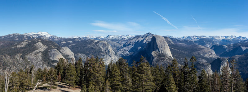 North Dome and Half Dome from Sentinel Dome