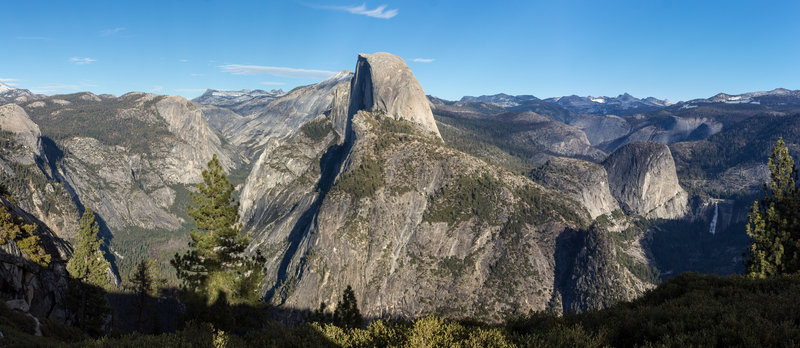 Half Dome from Glacier Point Amphitheater before sunset