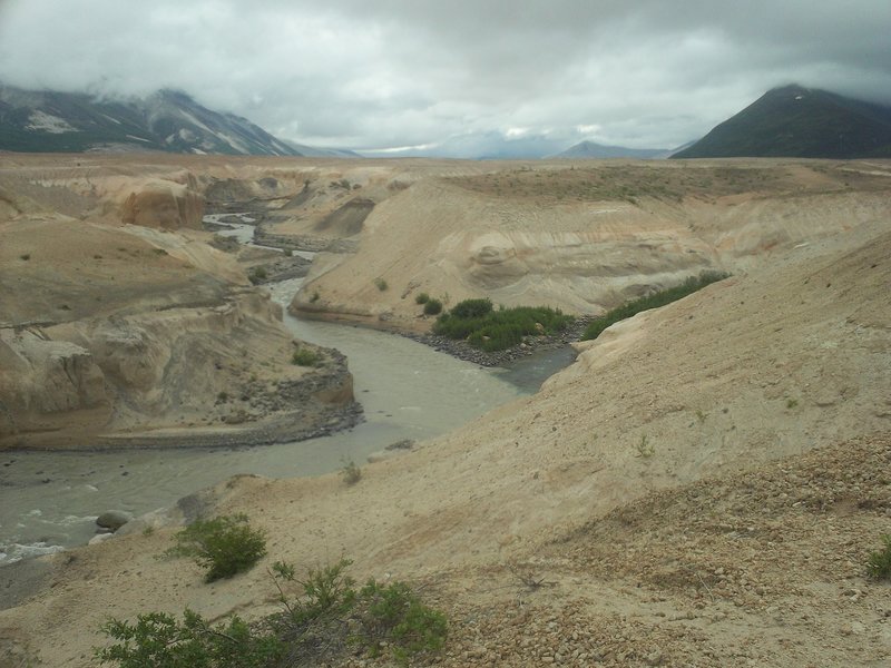 Ukak River running through Valley of 10,000 Smokes - Katmai National Park