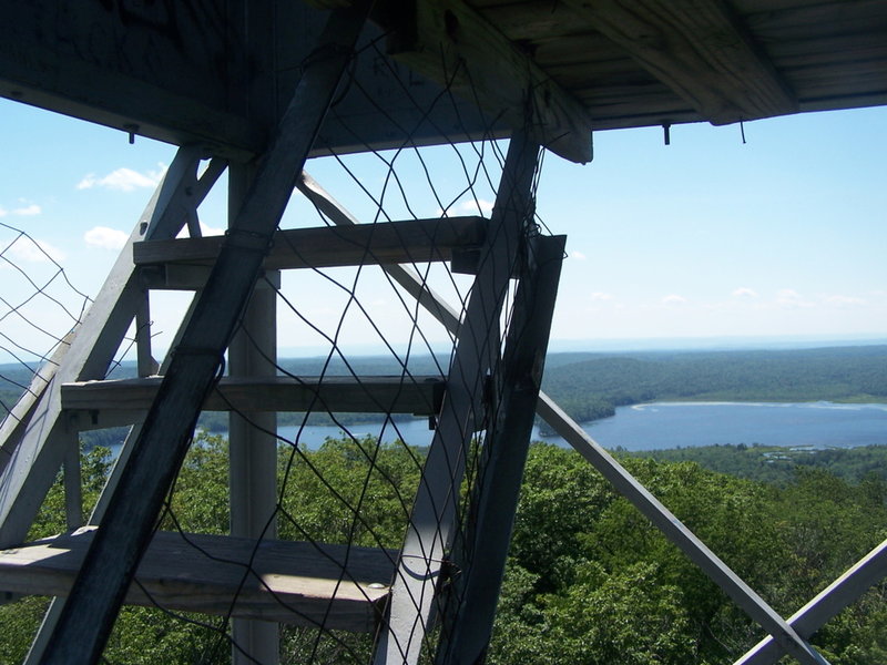 Fire tower steps.