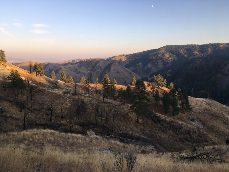 Late season view of Number Two Canyon Scenery