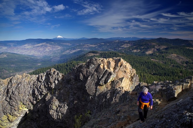 Mount McLoughlin from the summit of Pilot Rock