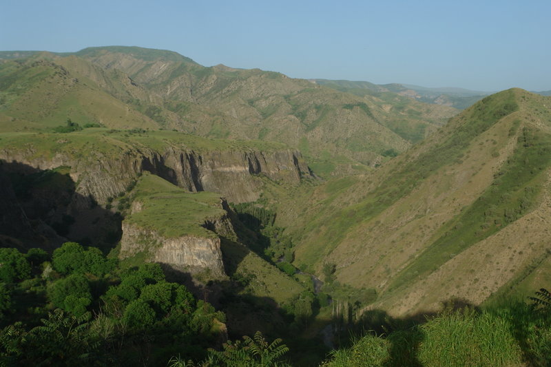 View to the bank of Azat river