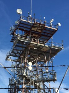 South radio tower - Chino Hills State Park Tower Trail