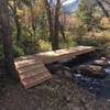 Bridge crossing over West Monument Creek on the "green" route of the Falcon Trail