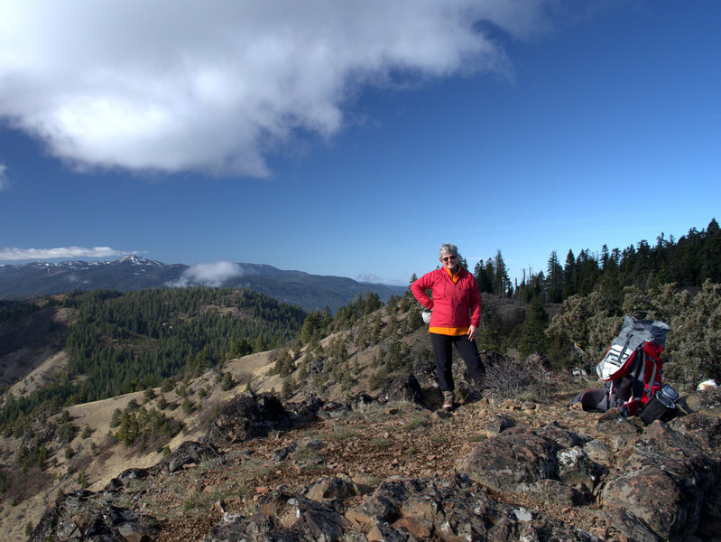 On Boccard Point, Mount Ashland on the horizon