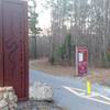 Trailhead from parking lot of Milburnie Park