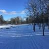 Groomed trail on the B loop