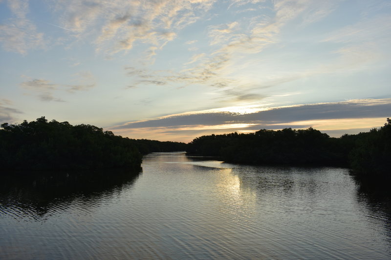 Early morning view from Bay Boardwalk Trail.