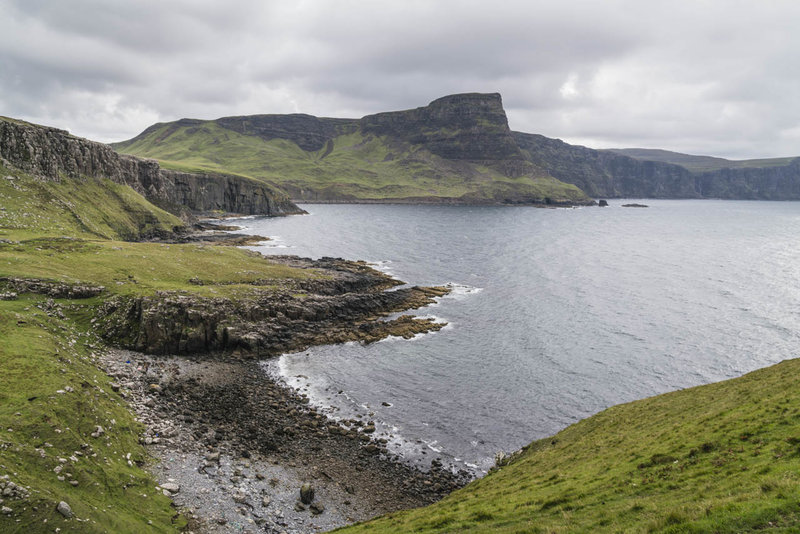 Cliffs and rocky beach near Neist Point