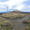 The upper junction looking back at Badger Mountain