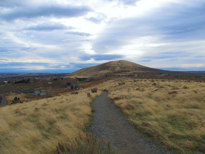 View from the north branch with Badger Mountain and Richland in the background.