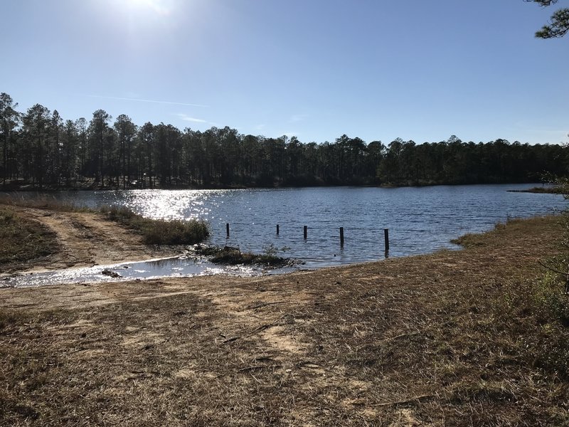 Spillway on the POW camp lake