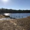 Spillway on the POW camp lake