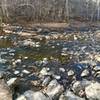 When the water is not high, this makes for a great place to rock hop the river.