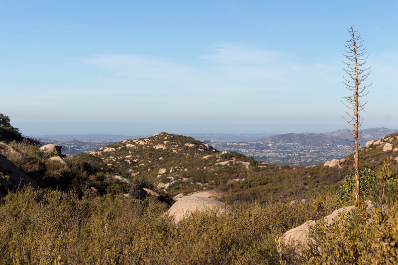 Looking west towards Poway from the Warren Canyon Trail