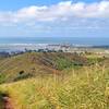 Looking down the Clipper Ridge Trail towards Pillar Point Harbor