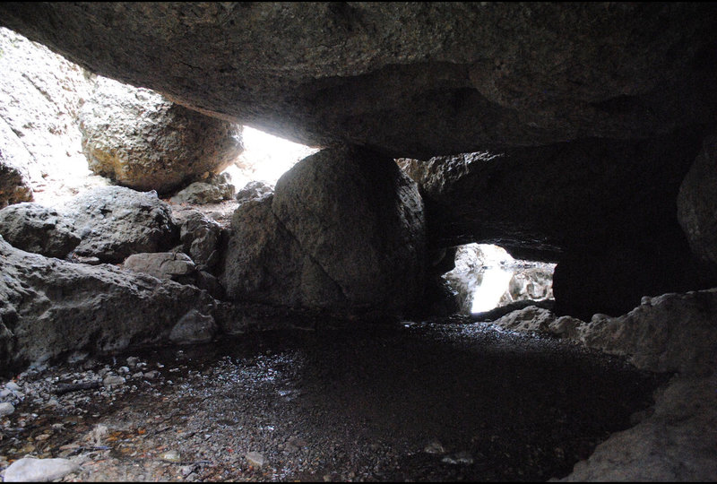 One of the caves that’s available when there’s no water