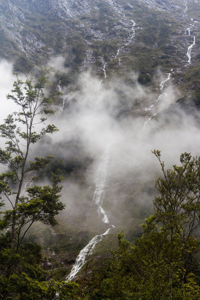 One of the numerous waterfalls that start to flow after the rain