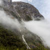 Foggy waterfall on the south side of Clinton Valley