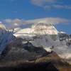 Huandoy Massif 6395m/20981ft from Portachuelo Pass 4767m/15640ft, obtainable by private transport from llanganuco Mountain Lodge