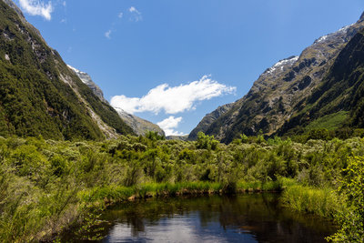 A view into Clinton Valley from the Hidden Lake Track