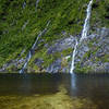 Hidden Lake and the waterfall above it