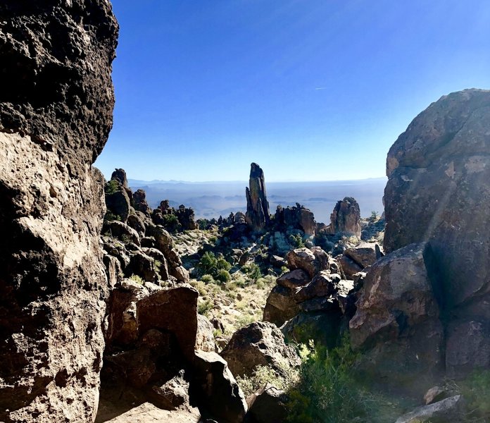 Rocky plateau just above Peralta Out and Back trail