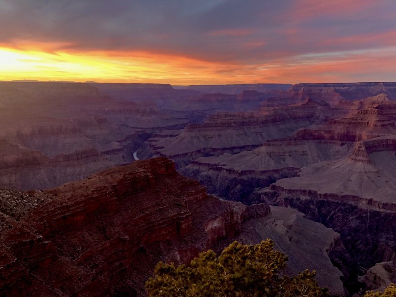 Hopi point at sunset