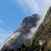 Castle Mount covered in morning clouds