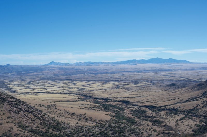 The view on the trail is amazing.  You can see into Mexico for miles.  It's stunning.