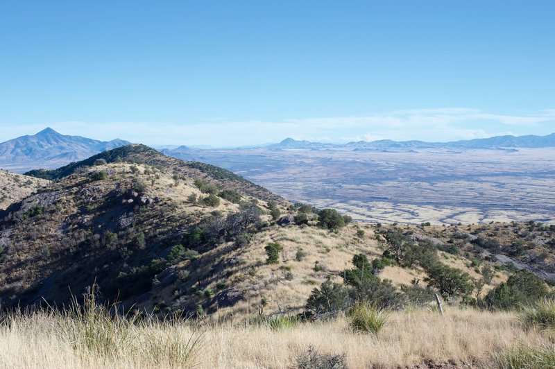 Joe's Canyon Trail runs along the ridge here before dropping down to the visitor center.  Sweeping views await.