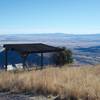 At the peak, there is a shelter with a couple information signs about the Coronado Expedition, the history of the people in the area, and animals that call the area home.