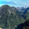 Arthur Valley and Green Valley with Mount Pillans prominently in the center