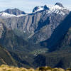 A closer look into Green Valley from Mackinnon Pass