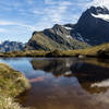 Mount Elliot and the Jervois Glacier in front of Lake Ella