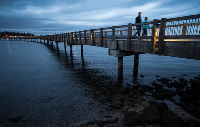 The pier along the South Bay Trail is a popular spot in Bellingham.