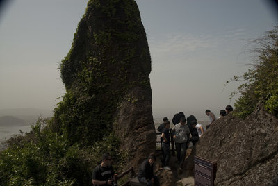 You'll pass cool rock formations along the ascent