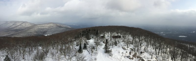 View from the fire tower on Overlook Mtn