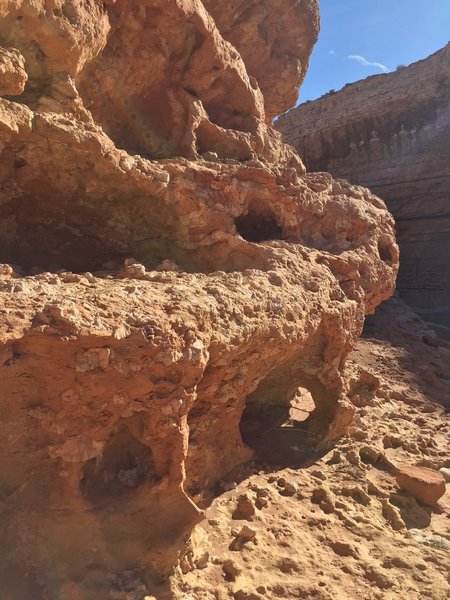 Some of the cool rock formations in the canyon