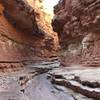 Ascending out the Cathedral Wash slot canyon level by level...a very adventuresome route!