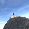 One of the many enormous boulders as you near the top of Tom's Thumb