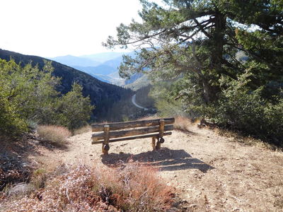 Good viewing location of San Gabriel Canyon.