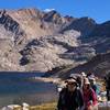 Hiking past Helen Lake.