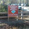 Tarkiln Bayou Parking Lot Sign.