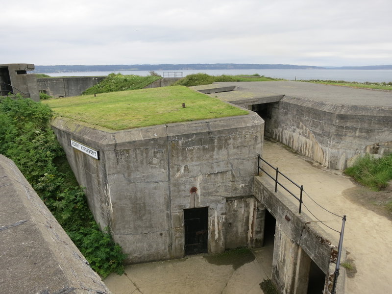 Military defences at Fort Casey State Park.