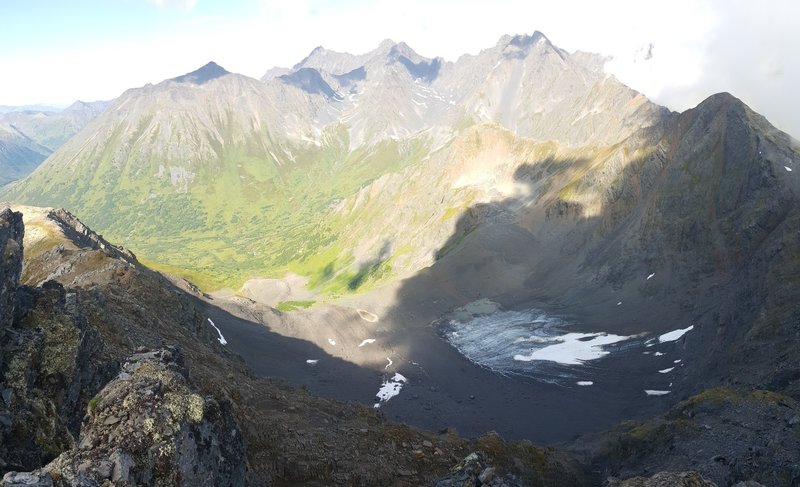 View from the top of Gentoo Peak looking west.